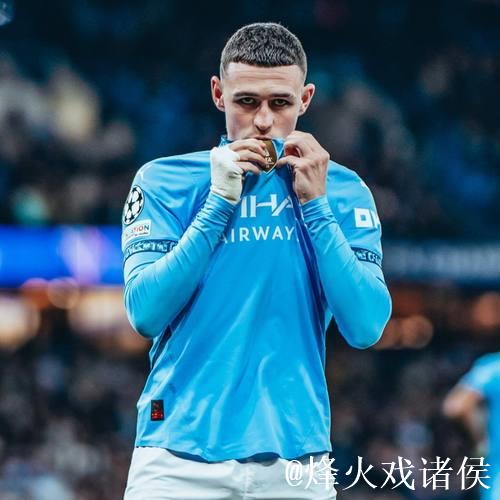 福登完成英超第12次远射破门,并列曼城队史第四 福登完成英超第12次远射破门,并列曼城队史第四